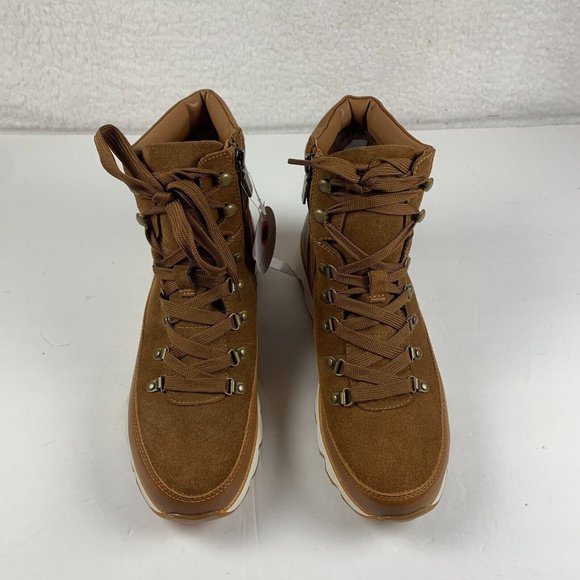 Blondo Shaker Women's Waterproof Winter Boots Camel Suede US Size 9 M NIB S0407 - Picture 3 of 10